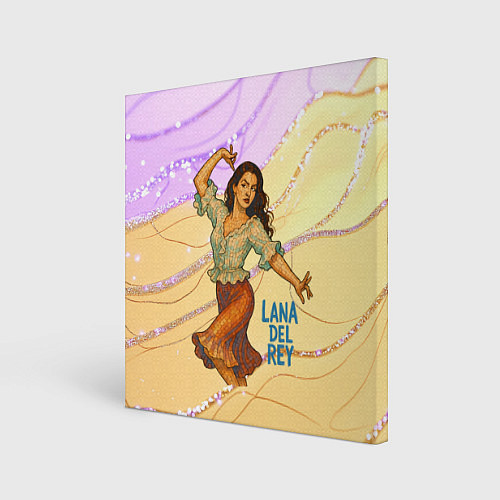 Картина квадратная Lana Del Rey танцует / 3D-принт – фото 1