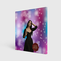 Картина квадратная Lana Del Rey закрыла глаза