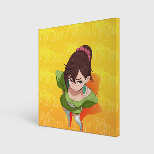Картина квадратная Дандадан - Момочка / 3D-принт – фото 1