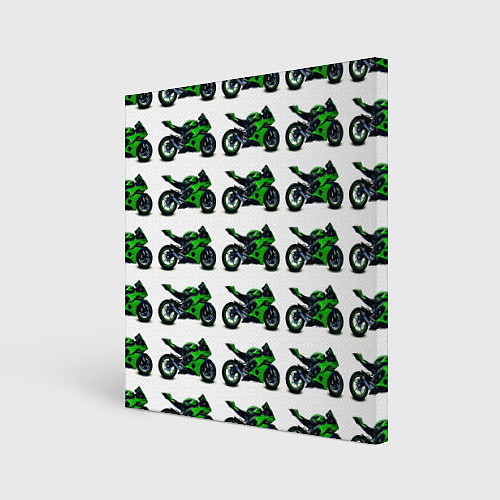 Картина квадратная Motorbike green / 3D-принт – фото 1