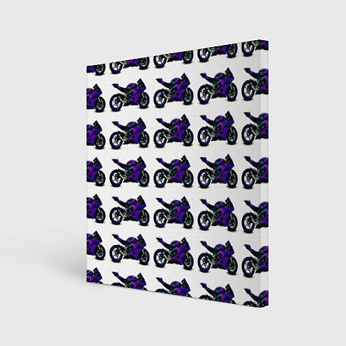 Картина квадратная Motorcycle purple gloss / 3D-принт – фото 1