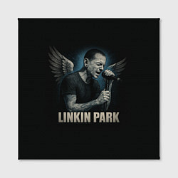 Холст квадратный Chester Bennington - Angel, цвет: 3D-принт — фото 2