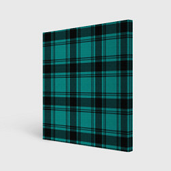 Холст квадратный Checkered dark blue, цвет: 3D-принт