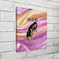 Холст квадратный Lana Del Rey поет в микрофон, цвет: 3D-принт — фото 2