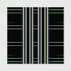 Холст квадратный Neon yellow blue white, цвет: 3D-принт — фото 2