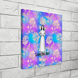 Холст квадратный Lana Del Rey нарисованная черными линиями, цвет: 3D-принт — фото 2