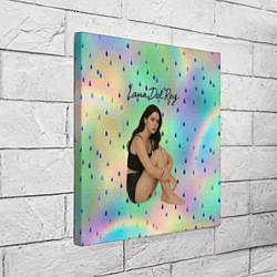 Холст квадратный Lana Del Rey сидит обняв колени, цвет: 3D-принт — фото 2