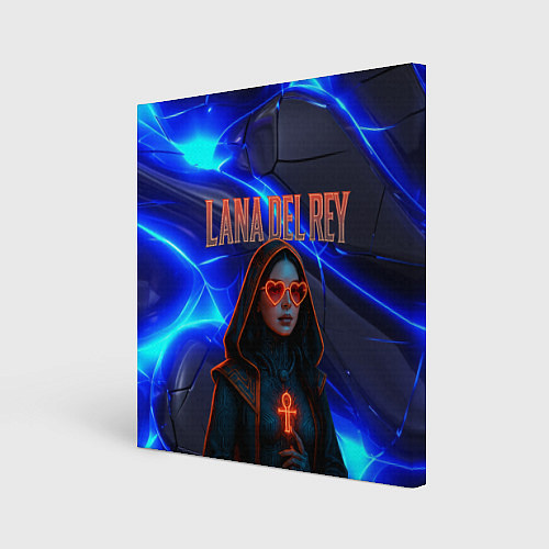 Картина квадратная Lana Del Rey киберпанк / 3D-принт – фото 1