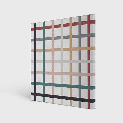 Картина квадратная Плетенка пастельная / 3D-принт – фото 1