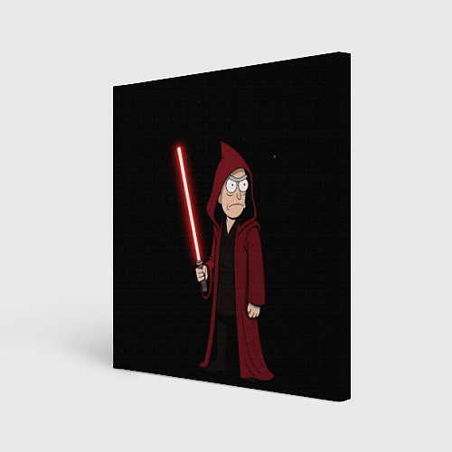 Картина квадратная Рик - тёмная сторона силы / 3D-принт – фото 1