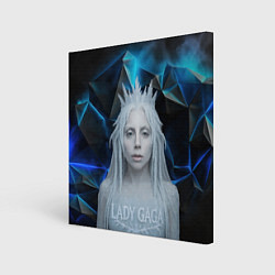 Холст квадратный Леди Гага стиль снежной королевы, цвет: 3D-принт