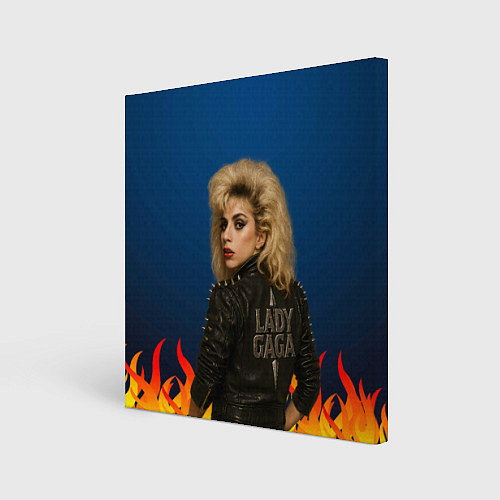 Картина квадратная Леди Гага байкер / 3D-принт – фото 1