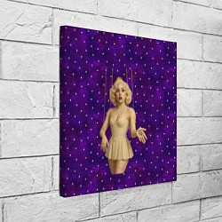 Холст квадратный Леди Гага марионетка, цвет: 3D-принт — фото 2