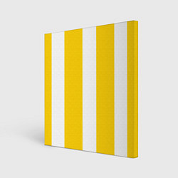 Картина квадратная Color yellow white line