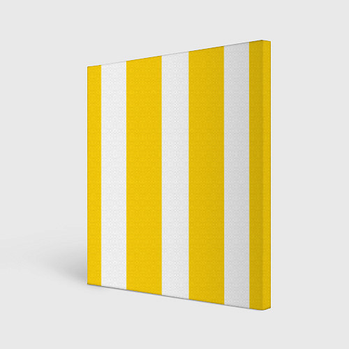 Картина квадратная Color yellow white line / 3D-принт – фото 1