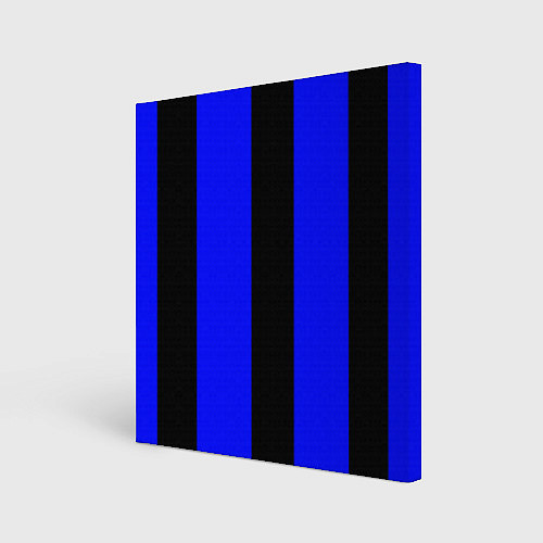 Картина квадратная Color blue black stripes / 3D-принт – фото 1