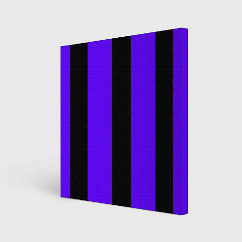 Картина квадратная Color purple black stripes / 3D-принт – фото 1