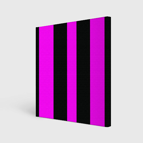 Картина квадратная Color black pink lines / 3D-принт – фото 1