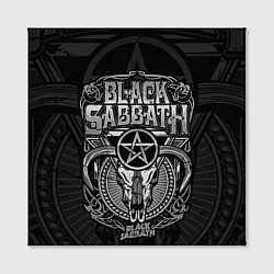 Холст квадратный Black Sabbath - goat skull, цвет: 3D-принт — фото 2