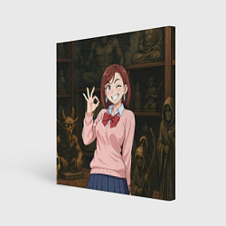 Картина квадратная Сиратори Айра - знак ок