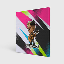 Холст квадратный XXXTentacion в мультяшном стиле, цвет: 3D-принт