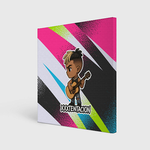 Картина квадратная XXXTentacion в мультяшном стиле / 3D-принт – фото 1