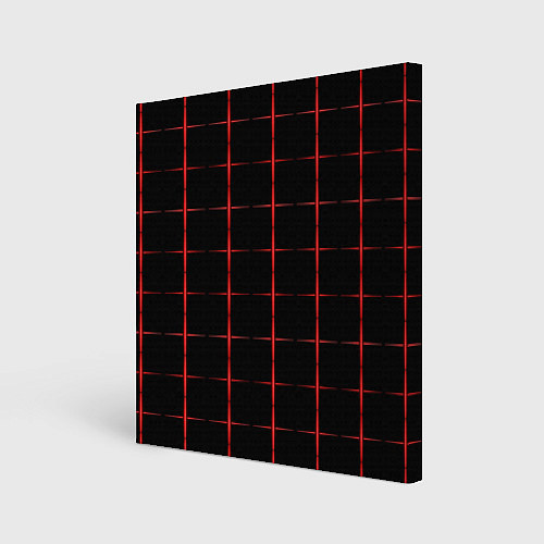 Картина квадратная Color black red crosses / 3D-принт – фото 1