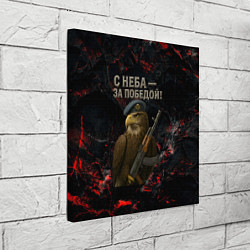 Холст квадратный Орел ВДВ с неба за победой, цвет: 3D-принт — фото 2