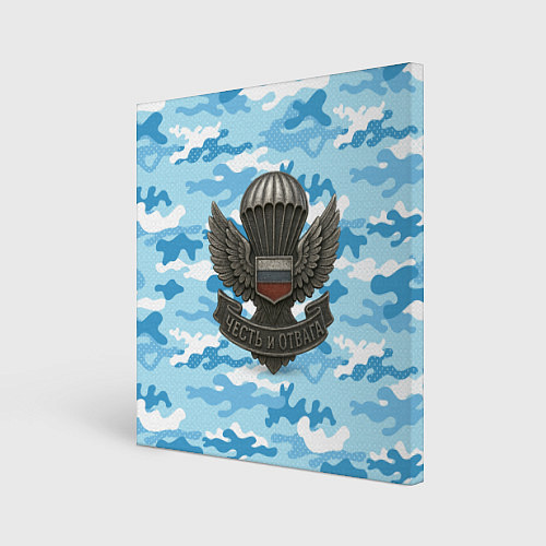 Картина квадратная Часть и отвага ВДВ / 3D-принт – фото 1