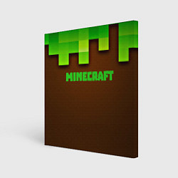 Холст квадратный Minecraft forever, цвет: 3D-принт