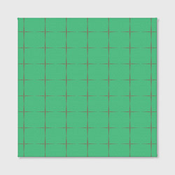 Холст квадратный Color green stripes, цвет: 3D-принт — фото 2
