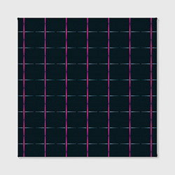 Холст квадратный Color black stripes, цвет: 3D-принт — фото 2