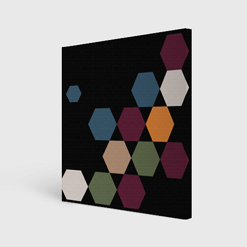 Картина квадратная Honeycombs autumn colors / 3D-принт – фото 1