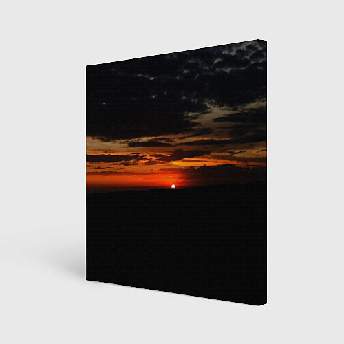 Картина квадратная Закат на плато / 3D-принт – фото 1