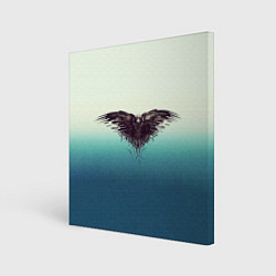 Картина квадратная Черный ворон - градиент