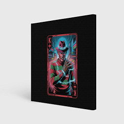 Картина квадратная Кибер Фредди Крюгер в Неоновом городе