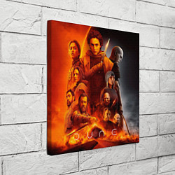 Холст квадратный Главные герои Dune part two, цвет: 3D-принт — фото 2