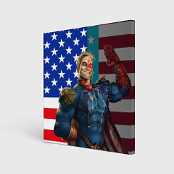 Картина квадратная Хоумлендер герой и злодей The boys