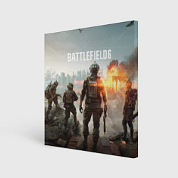 Картина квадратная Битва за Бруклин из Battlefield 6