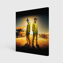 Холст квадратный Хайзенберг и Бендер пустились во все тяжкие, цвет: 3D-принт