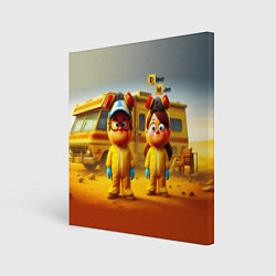 Холст квадратный Dipper and Mabel - Breaking bad soap opera, цвет: 3D-принт