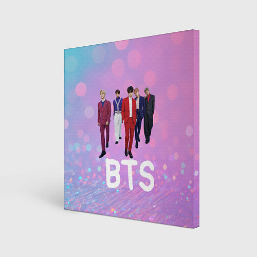 Картина квадратная BTS фон нежный боке / 3D-принт – фото 1