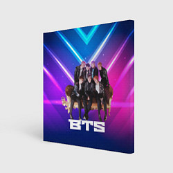 Картина квадратная BTS группа на диване