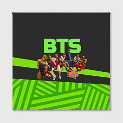 Холст квадратный BTS на стульях, цвет: 3D-принт — фото 2
