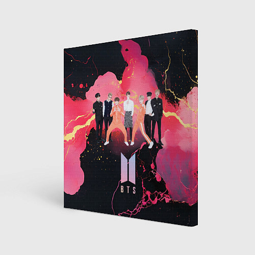 Картина квадратная BTS k-pop music / 3D-принт – фото 1