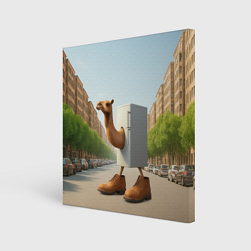 Картина квадратная Фриго Камело мем / 3D-принт – фото 1