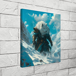 Холст квадратный Воин волк, цвет: 3D-принт — фото 2