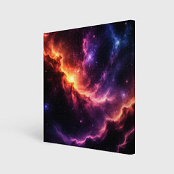 Холст квадратный Фантастические космические туманы, цвет: 3D-принт