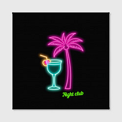 Холст квадратный Night club, цвет: 3D-принт — фото 2