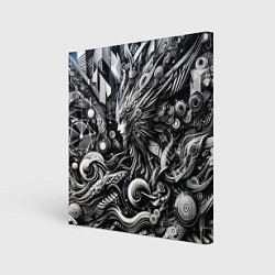 Картина квадратная Abstraction cyber pattern - ai art fantasy